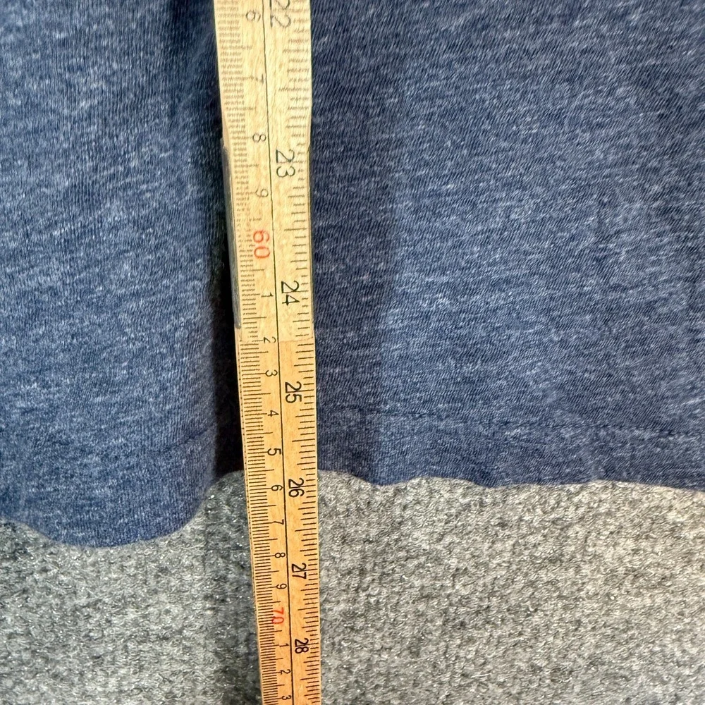 Banana Republic Shirt Mens Medium Blue Long Sleeve‎ Henley Moisture Wicking